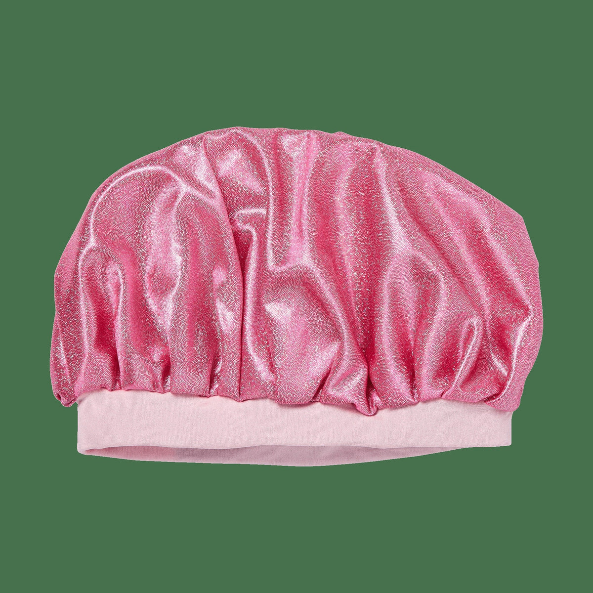 Kiss Colors & Care Glamour Glitter Bonnet Cap, XL - Pink Pearl | Extra-Large, Silk Bonnet, Sleep Bonnet, Hair Accessories