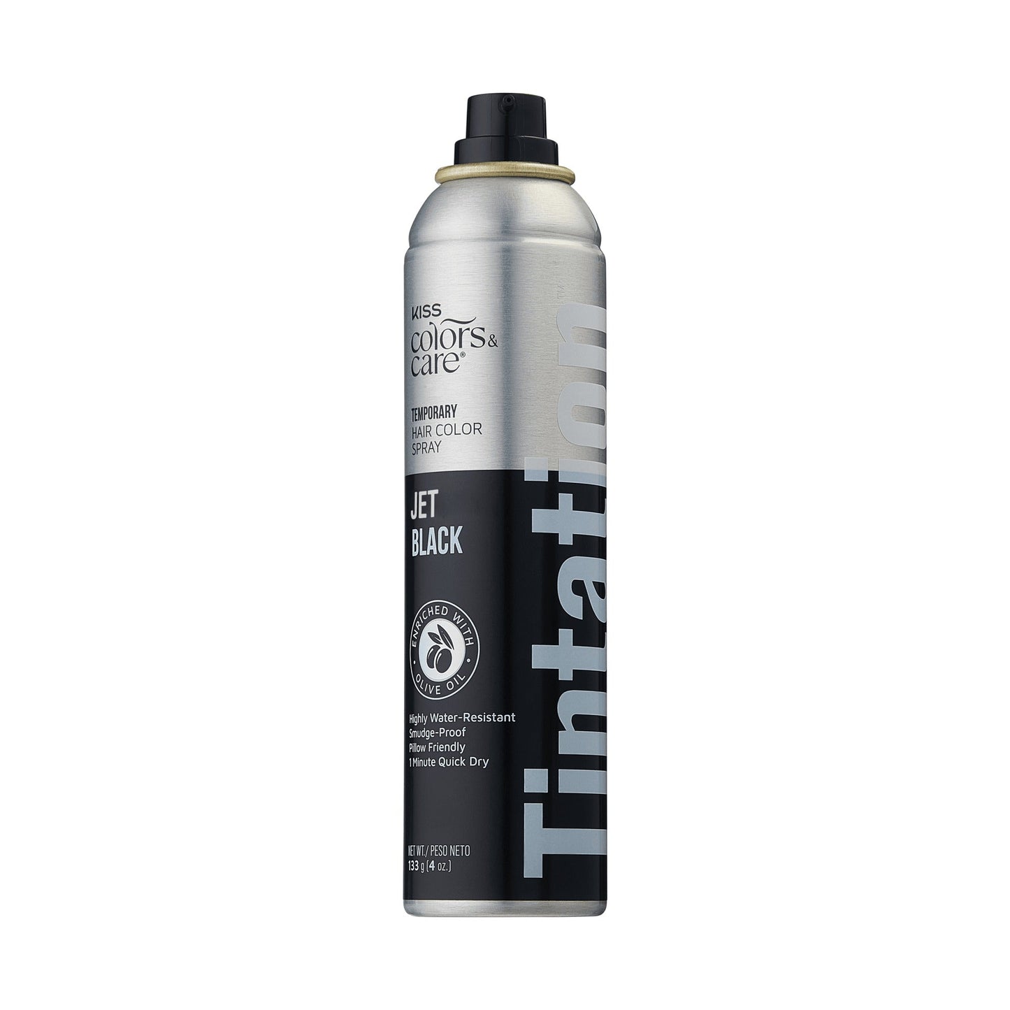 Kiss Colors & Care Tintation Spray Jet Black Bundle - 2 Pack