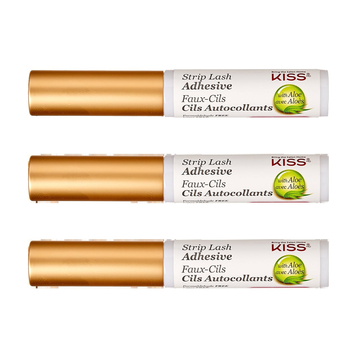 Kiss Strip Eyelash Adhesive Clear - 3-Pack