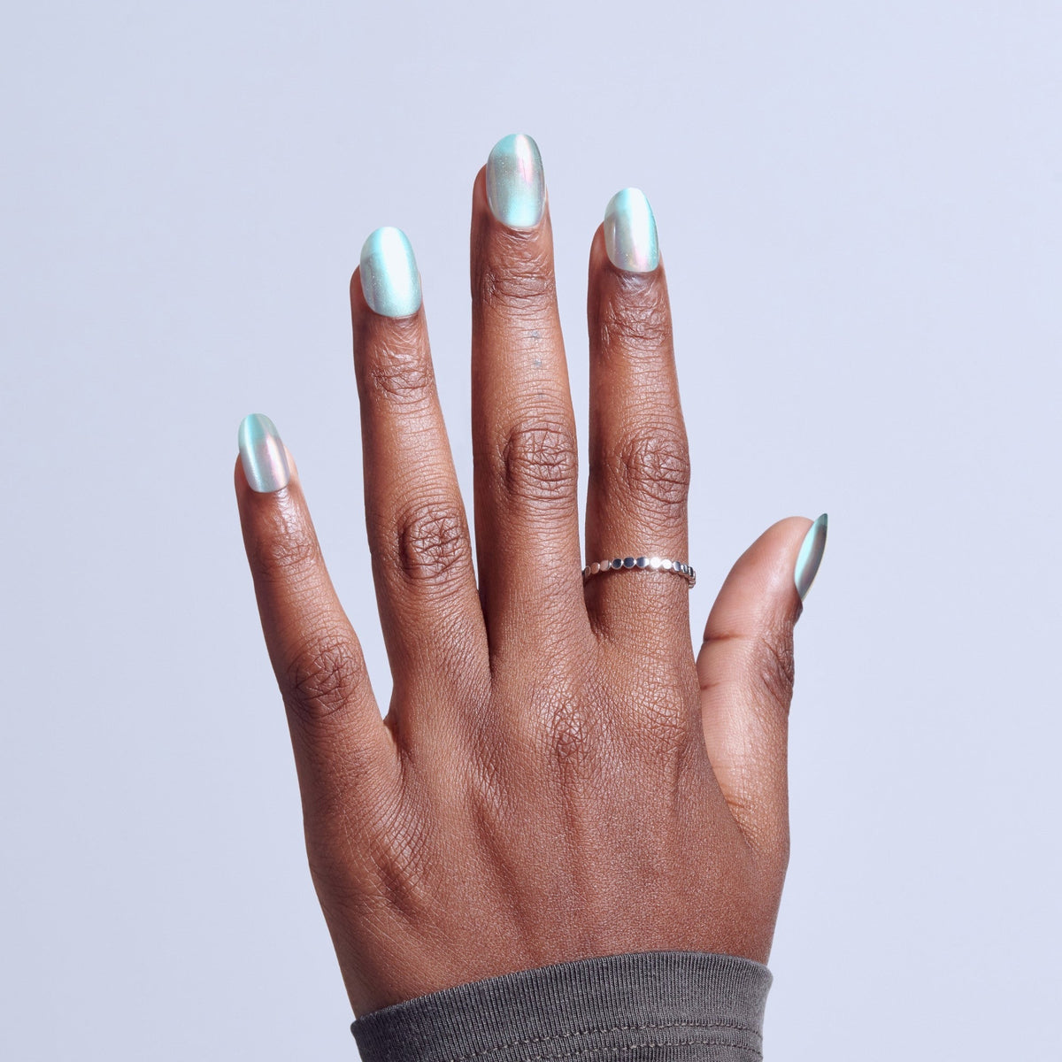 Kiss Glam Embellished Press On Fake Glue Nails - Celestique | Design, Blue, Short, Round