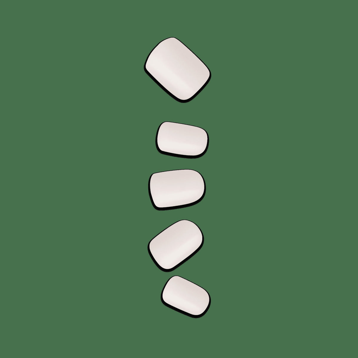 Impress Color No Glue Fake Press On Nails - Point Pink | Solid, Pink, Short, Squoval, Manicure