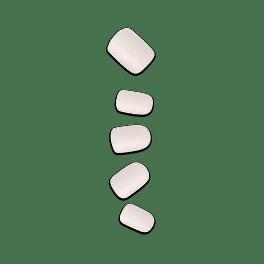Impress Color No Glue Fake Press On Nails - Point Pink | Solid, Pink, Short, Squoval, Manicure