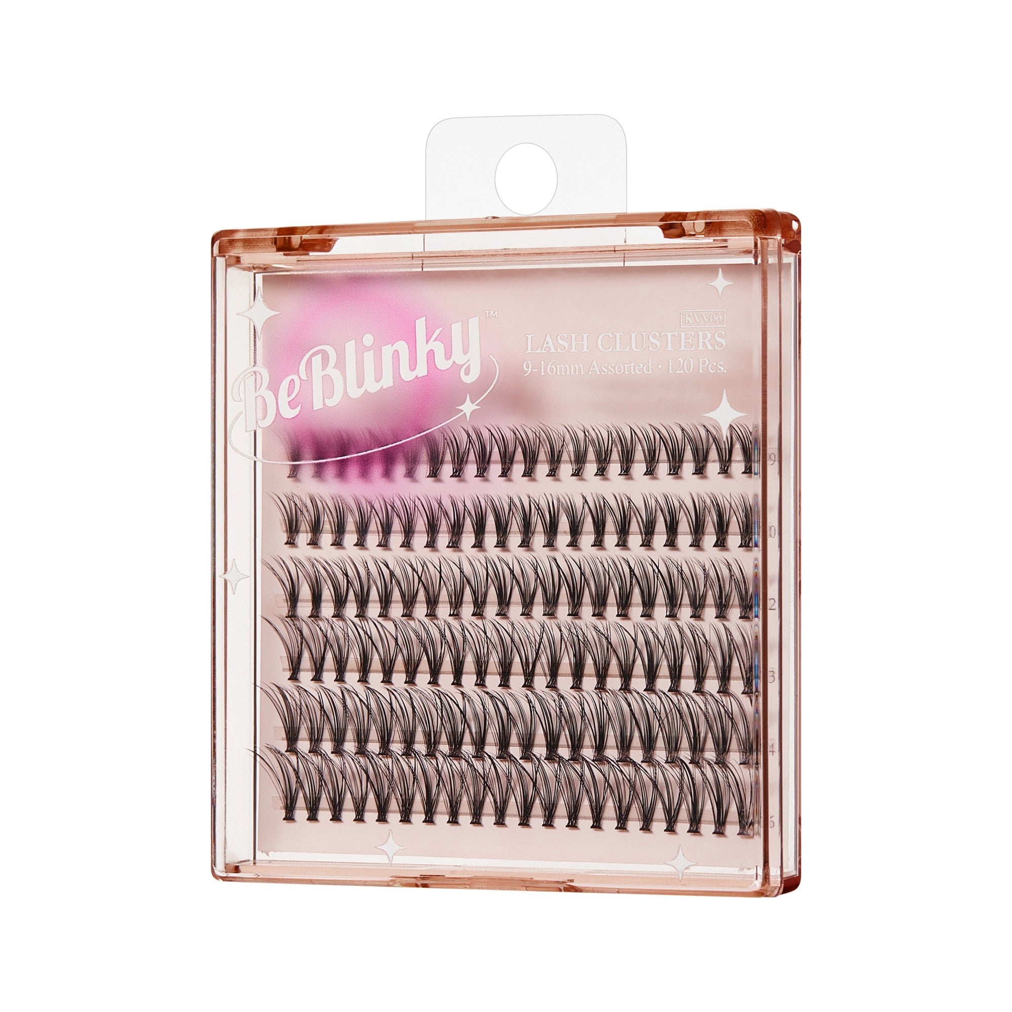 BeBlinky False Eyelashes, Narrow Band - Natural | 120 Clusters, Cluster Lashes, 9mm- 16mm