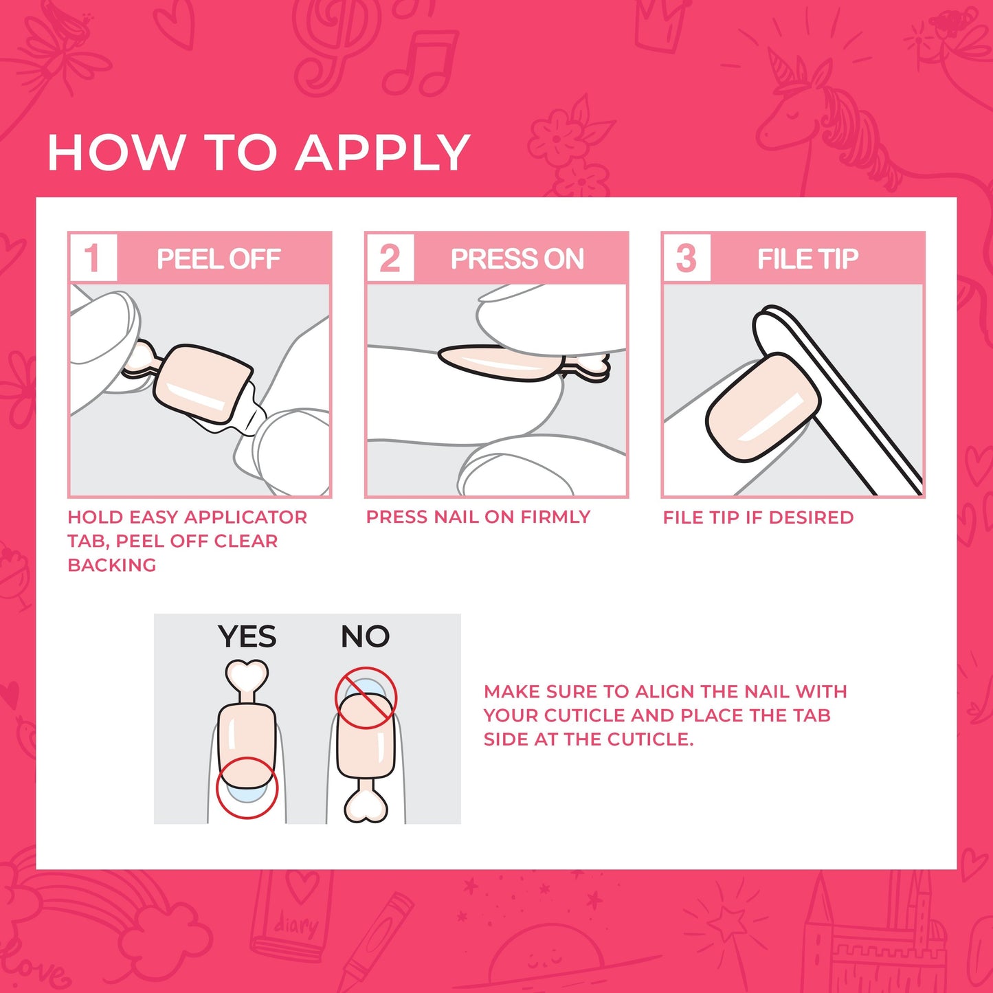 Impress Kids No Glue Fake Press On Nails - Playground | Design, Red, Kids, Squoval, Manicure