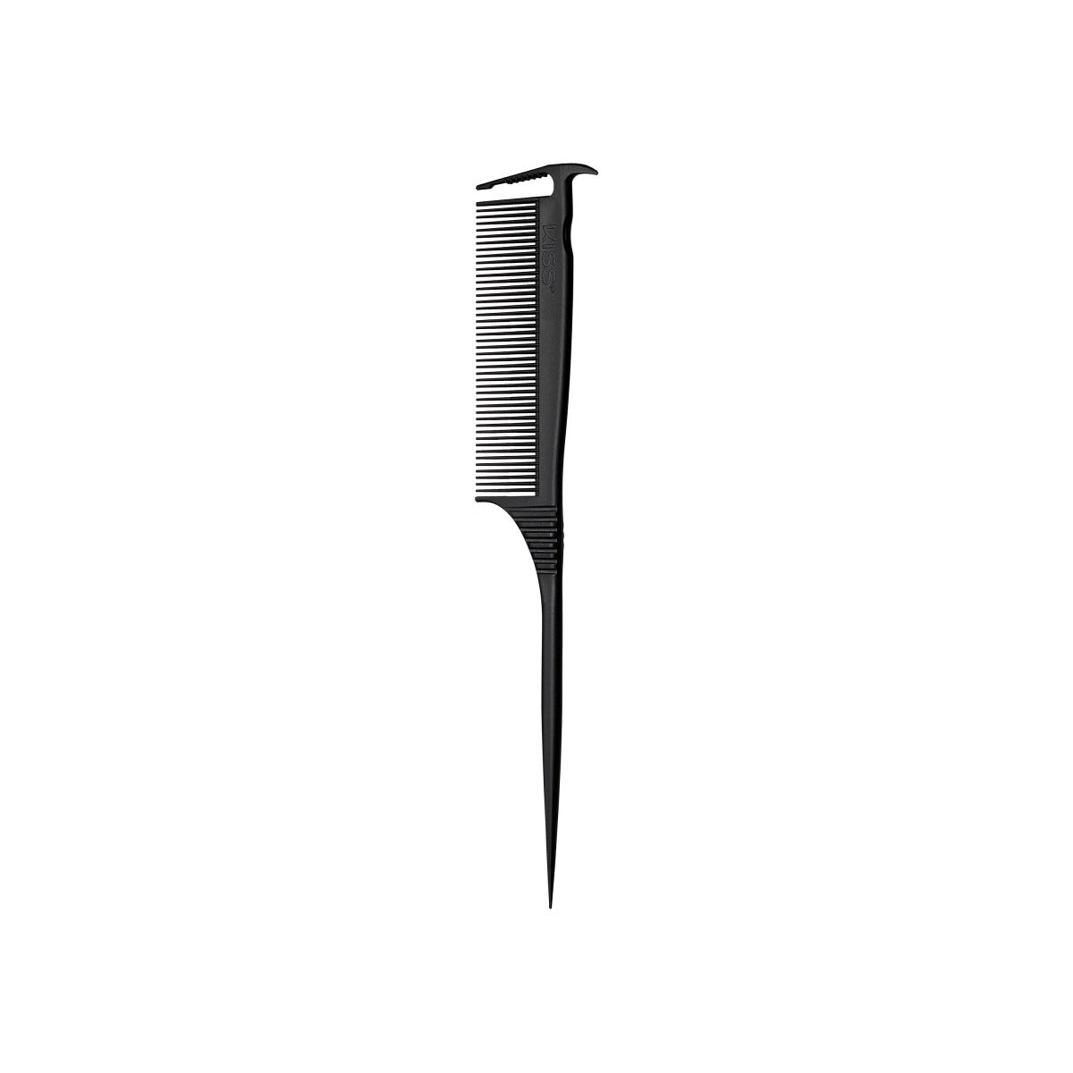 Kiss Colors & Care Carbon Fiber Axe Rat Tail Parting Comb | Parting Comb, Rat Tail Comb