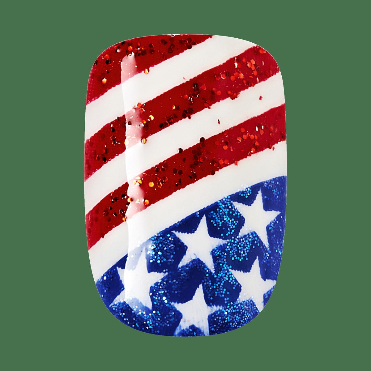 Impress Design No Glue Fake Press On Nails - Liberty | Design, Multicolor, Short, Squoval, Manicure