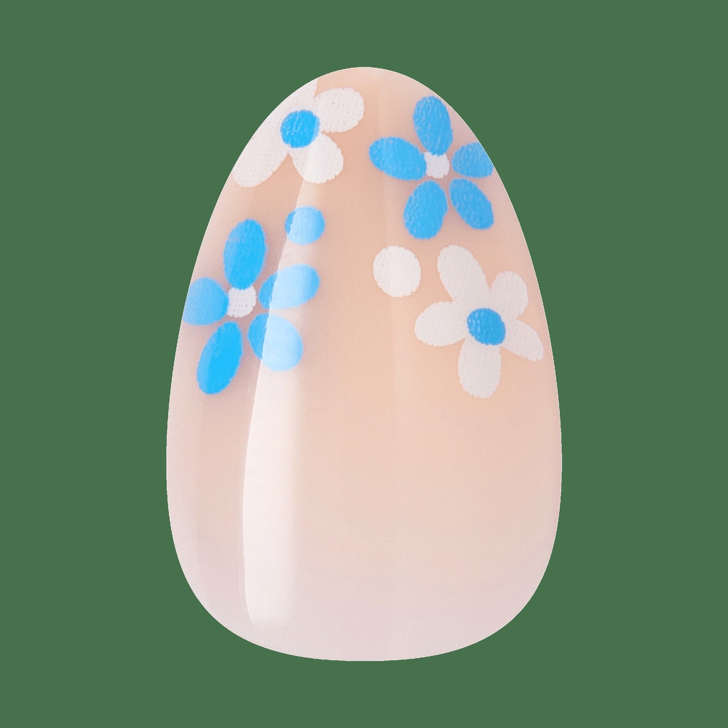Kiss Core Design Press On Fake Glue Nails - Tune | Design, Blue, Short, Almond