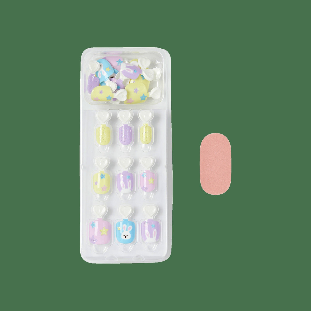 Impress Kids No Glue Fake Press On Nails - Easter Charm | Design, Multicolor, Kids, Squoval, Manicure