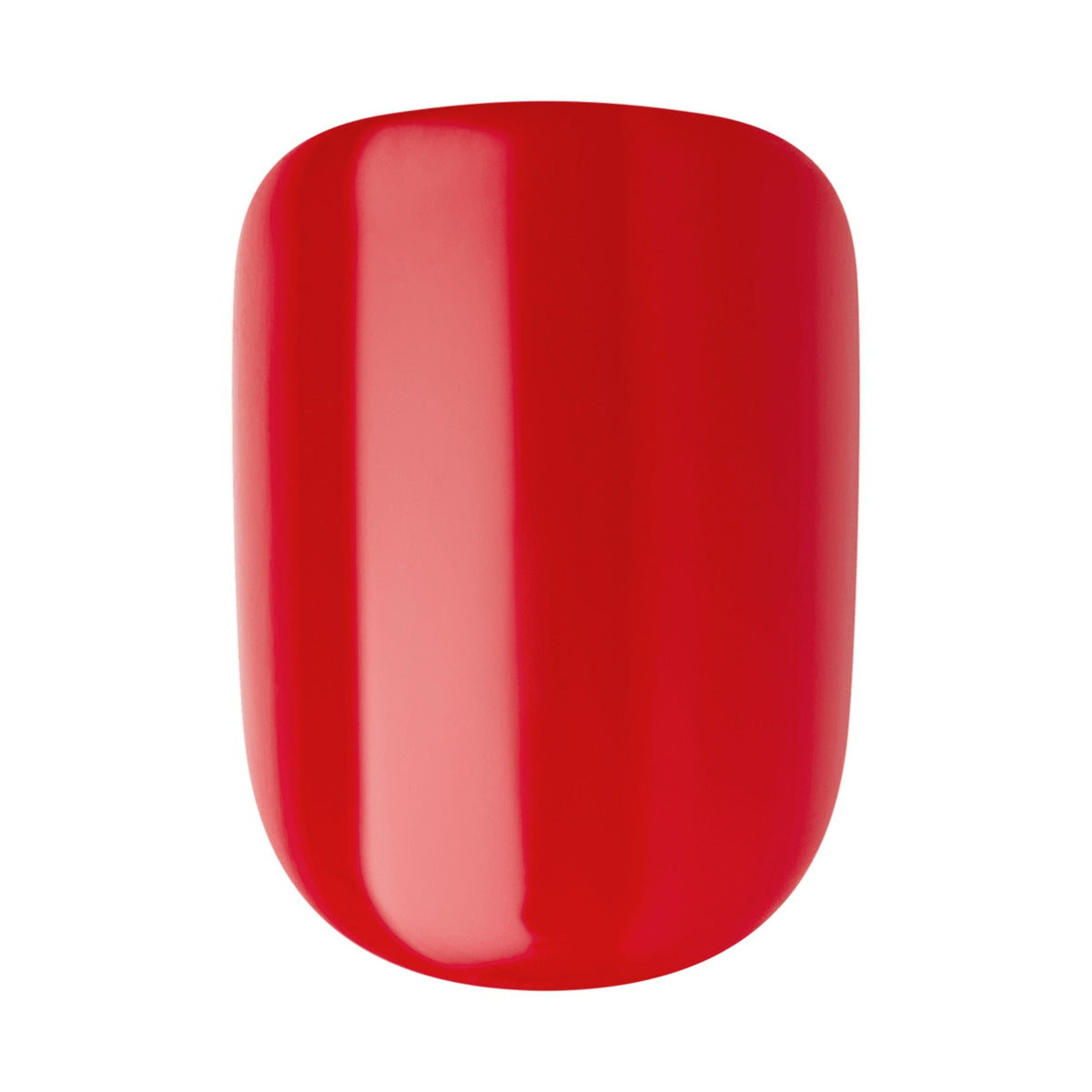 Impress Color No Glue Fake Press On Nails - Golden Harvest | Solid, Red, Short, Squoval, Manicure