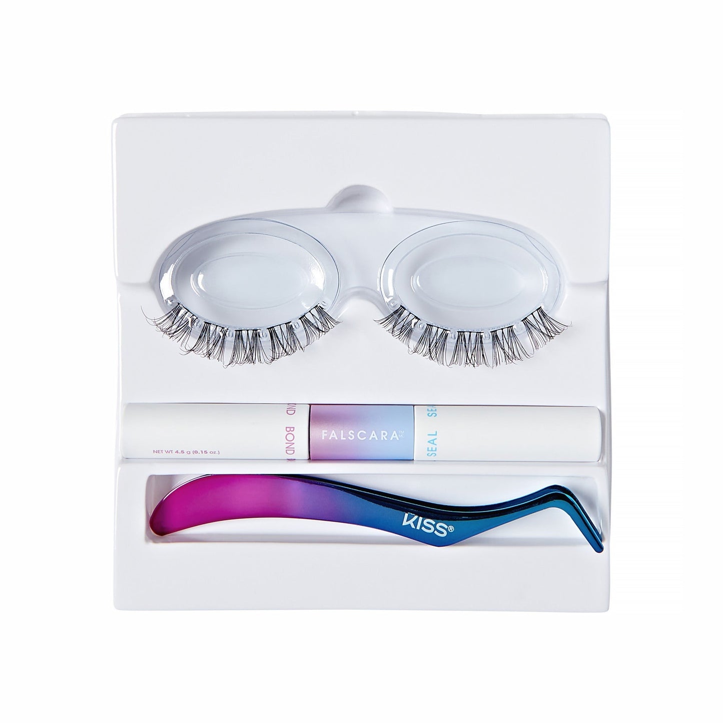 Falscara Pride Starter Kit -Natural | DIY False Lash Extensions, Light Glam, Cluster Lash, Wispy Lashes, Pride, 10 Wisps, 12mm