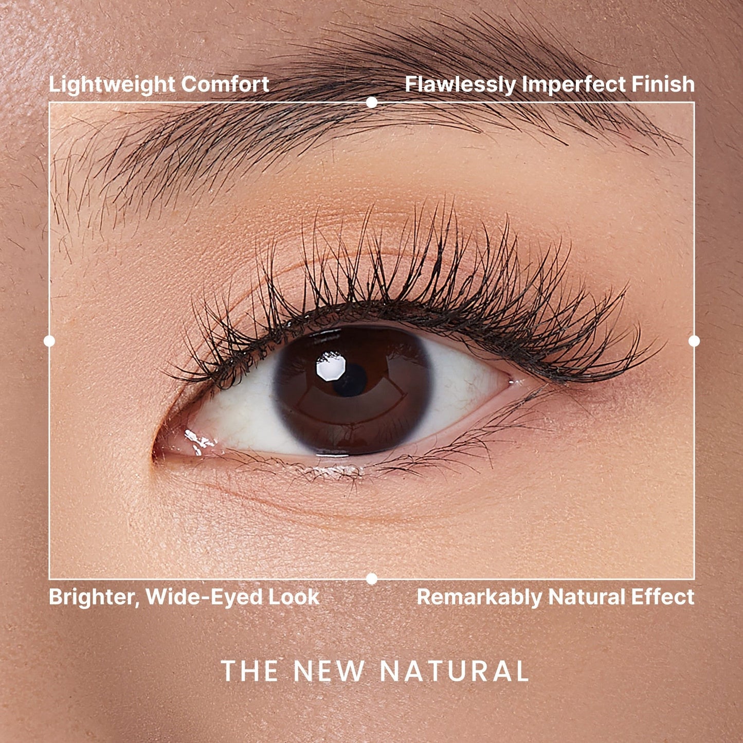 Kiss The New Natural Trio Lash False Eyelash Clusters, 60 Count - Nude Blazer | 60 Clusters, Cluster Lashes, 8mm-14mm