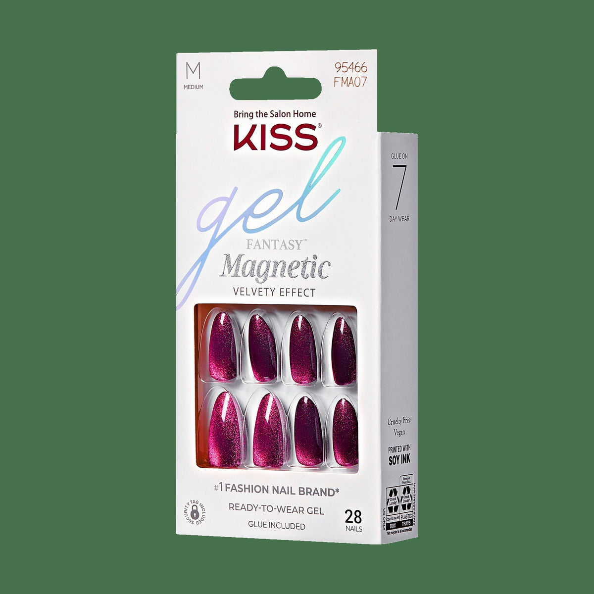 Kiss Gel Fantasy Magnetic Press On Glue Nails - Stream