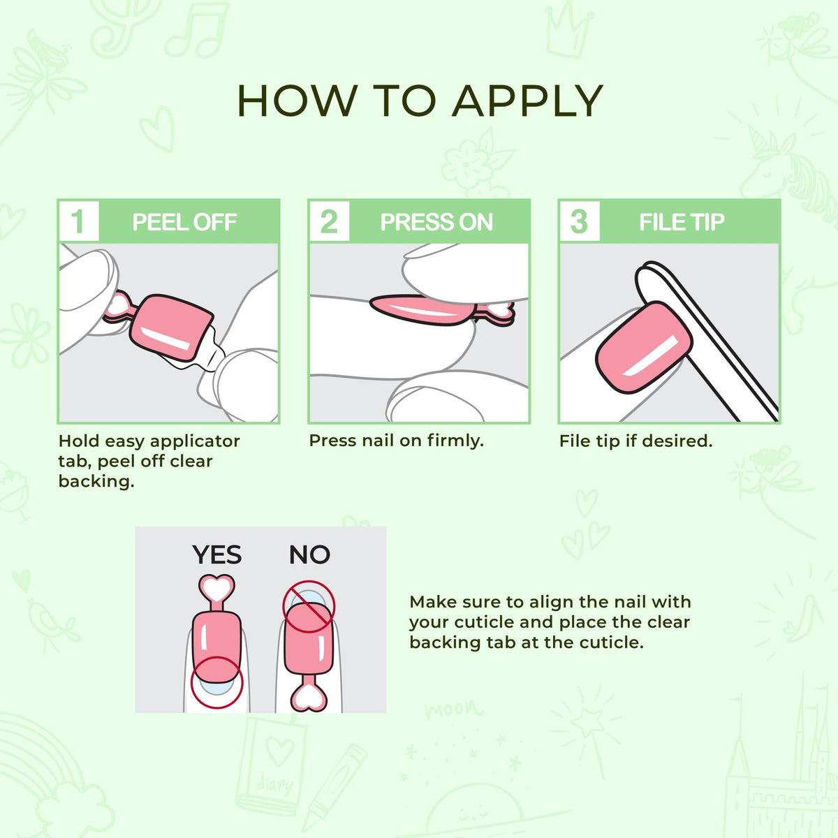 Impress Kids No Glue Fake Press On Nails - Hoppy Fun | Design, Multicolor, Kids, Squoval, Manicure