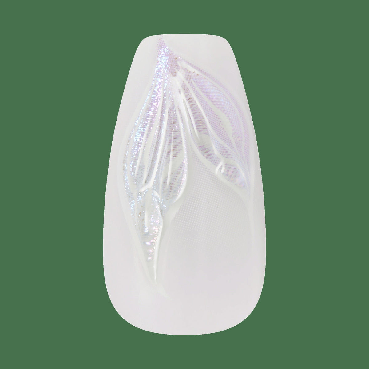 Kiss Glam Jeweled Press On Fake Glue Nails - Aqua Aura | 3D & Jewel Design, Purple, Medium, Coffin