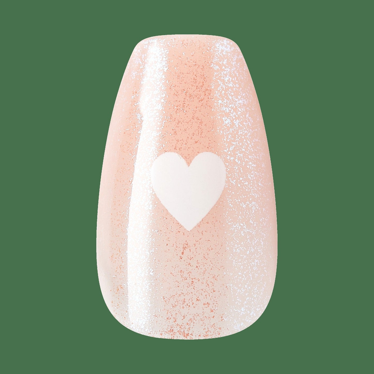 Kiss Core Design Press On Fake Glue Nails - Cheers | French Design, Neutral, Short, Coffin