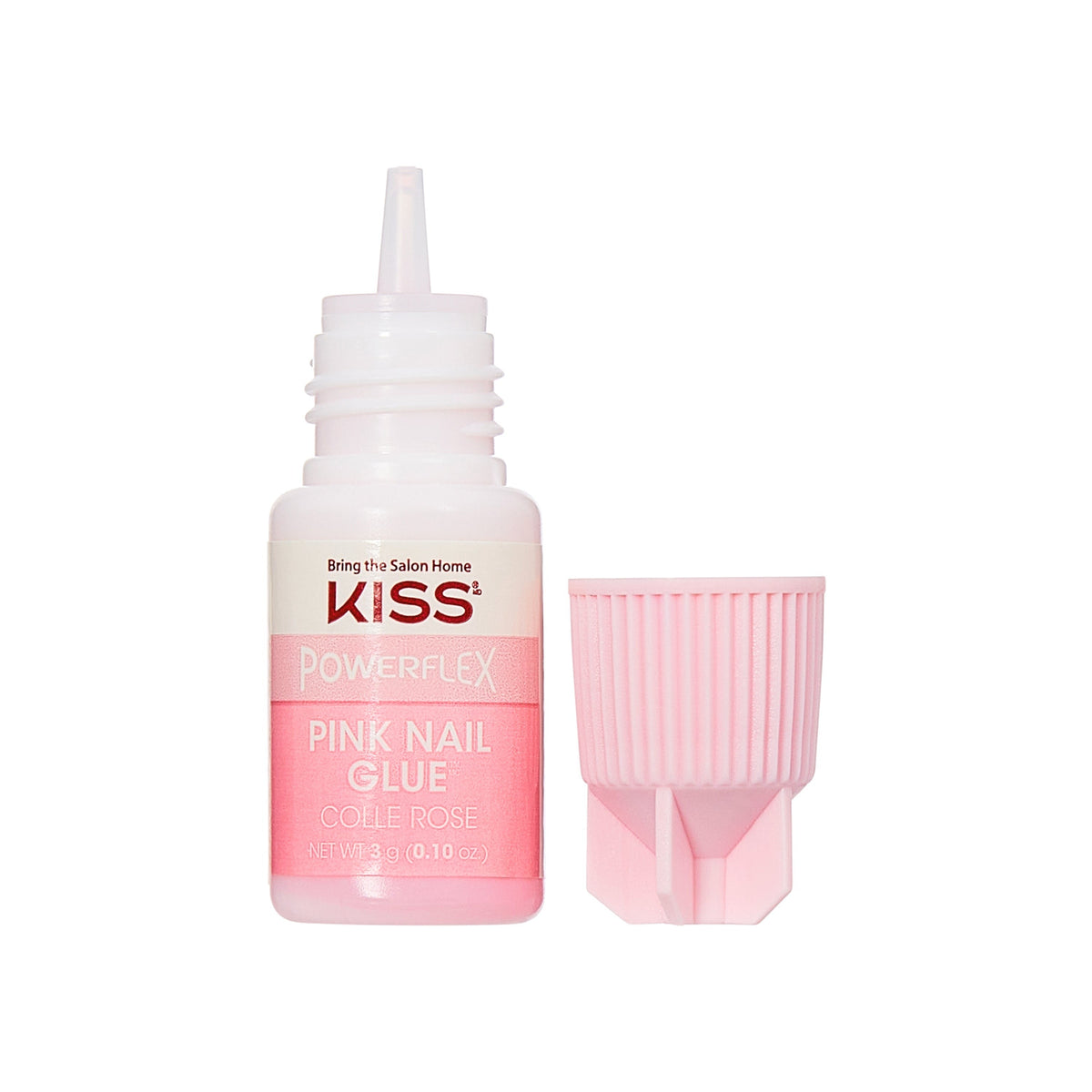 Kiss Press On Glue Nail Tool Bundle - PowerFlex Pink Nail Glue + Glue OFF Remover