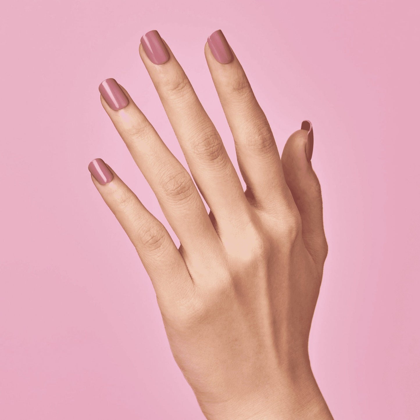 Impress Color No Glue Fake Press On Nails - Petal Pink | Solid, Pink, Short, Squoval, Manicure