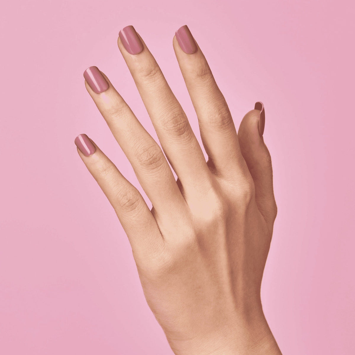 Impress Color No Glue Fake Press On Nails - Petal Pink | Solid, Pink, Short, Squoval, Manicure