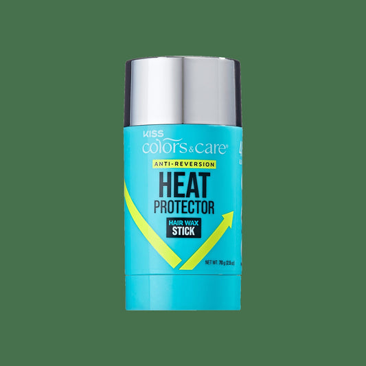 Kiss Colors & Care Anti-Reversion Heat Protector Hair Wax Stick | Edge Control, Tames Flyaways, Twist-Up Application, Hair Care