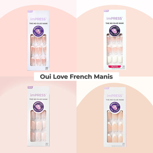 Impress French Press On Nails Bundle - Oui Love French Manis