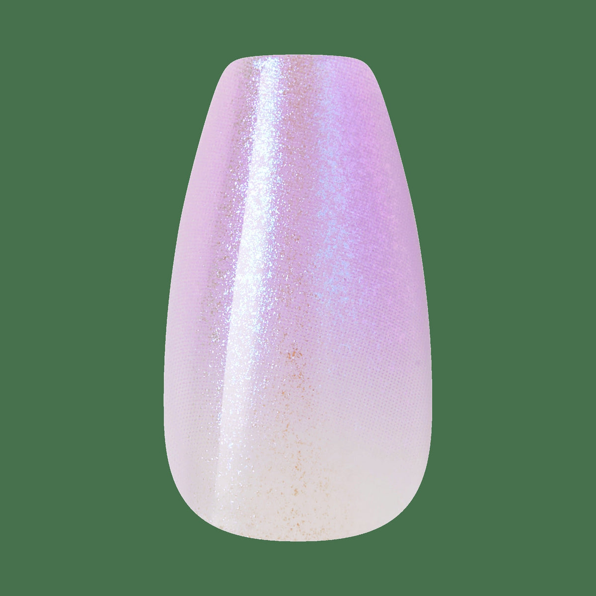 Kiss Glam Jeweled Press On Fake Glue Nails - Aqua Aura | 3D & Jewel Design, Purple, Medium, Coffin