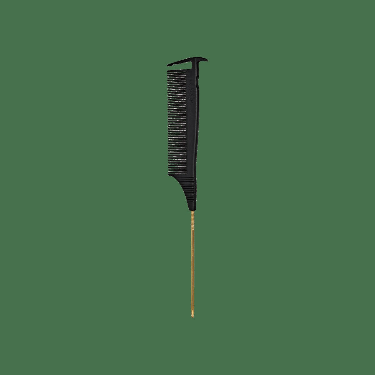 Kiss Colors & Care Carbon Fiber Axe Pin Tail Parting Comb | Parting Comb, Rat Tail Comb