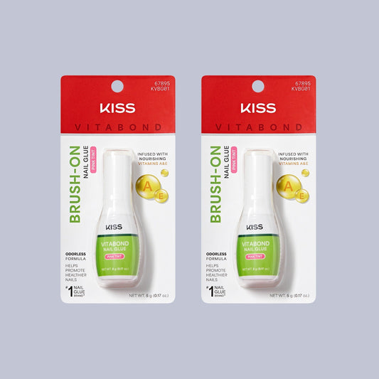 Kiss VitaBond Brush-On Nail Glue 2-Pack