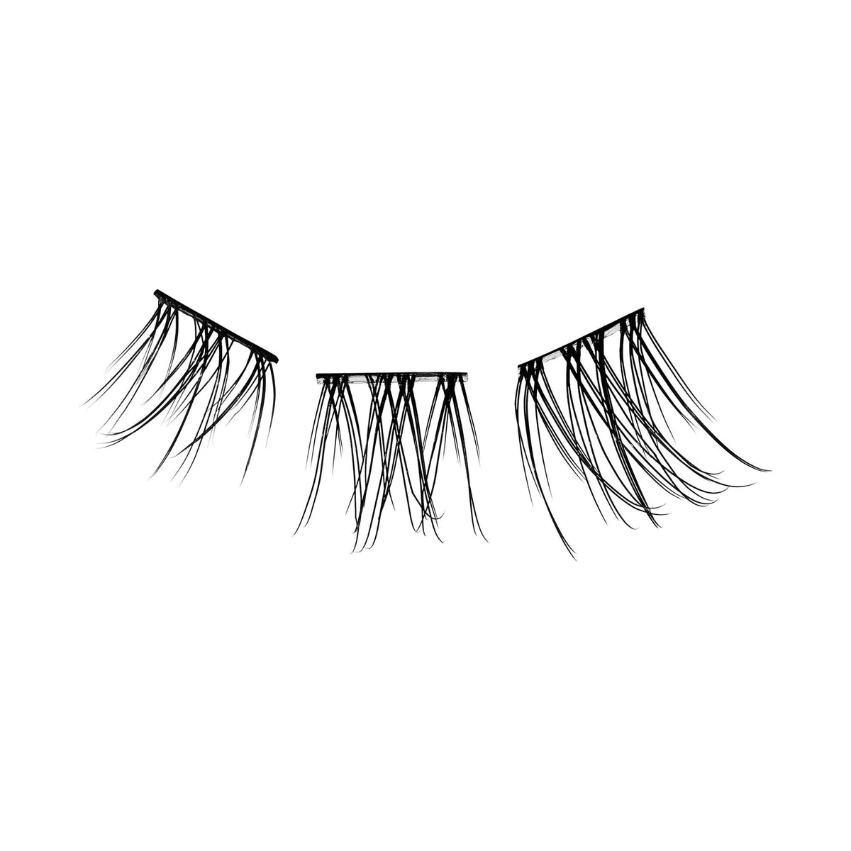 Falscara Ultra Natural Essentials Kit | DIY False Lash Extensions, Cluster Lash, Wispy Lashes, 36 Wisps, 8mm-12mm
