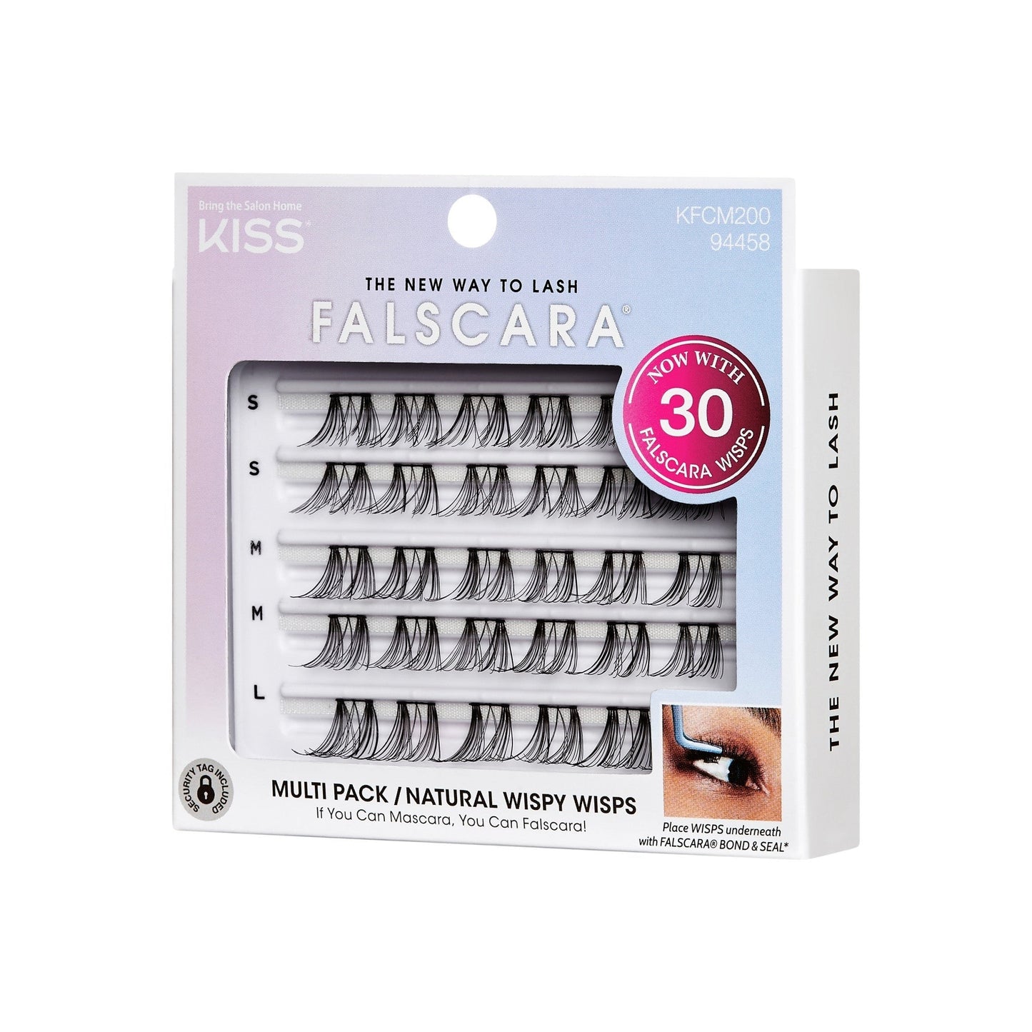 Falscara Wisps Multipack - Natural Wispy | DIY False Lash Extensions, Natural, Cluster Lash, Wispy Lashes, 30 Wisps, 10mm-14mm
