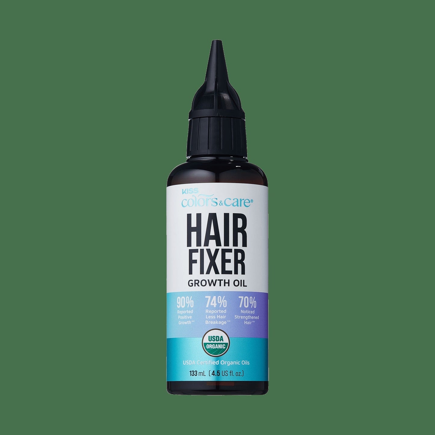 Kiss Colors & Care Healthy Hair Fixation Trio - Hair Fixer Growth Oil | Hair Growth Serum, 100% Natural Oils, USDA Organic, Hair Care