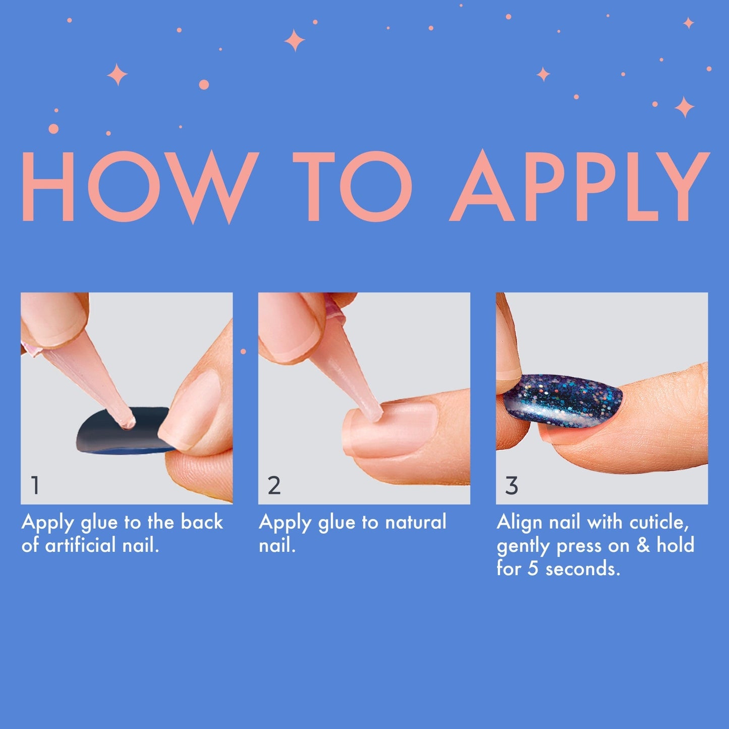 Kiss Gel Fantasy Dreamdust Press On Glue Nails - Dancin