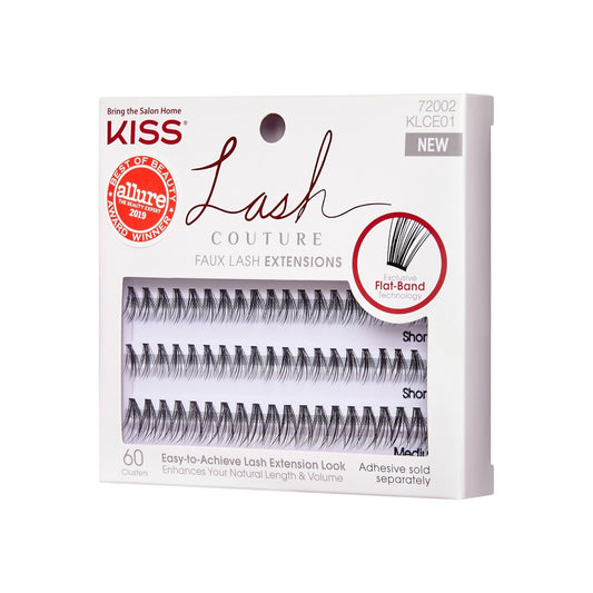 Kiss Lash Couture Faux False Eyelashes Extensions Venus | 60 Clusters, Cluster Lashes, 12mm-14mm