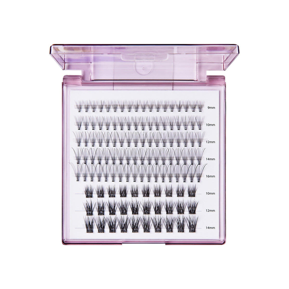Kiss Peony False Eyelashes Lash Extension Kit - Misty Haze | 120 Clusters, Cluster Lashes, 9mm- 16mm