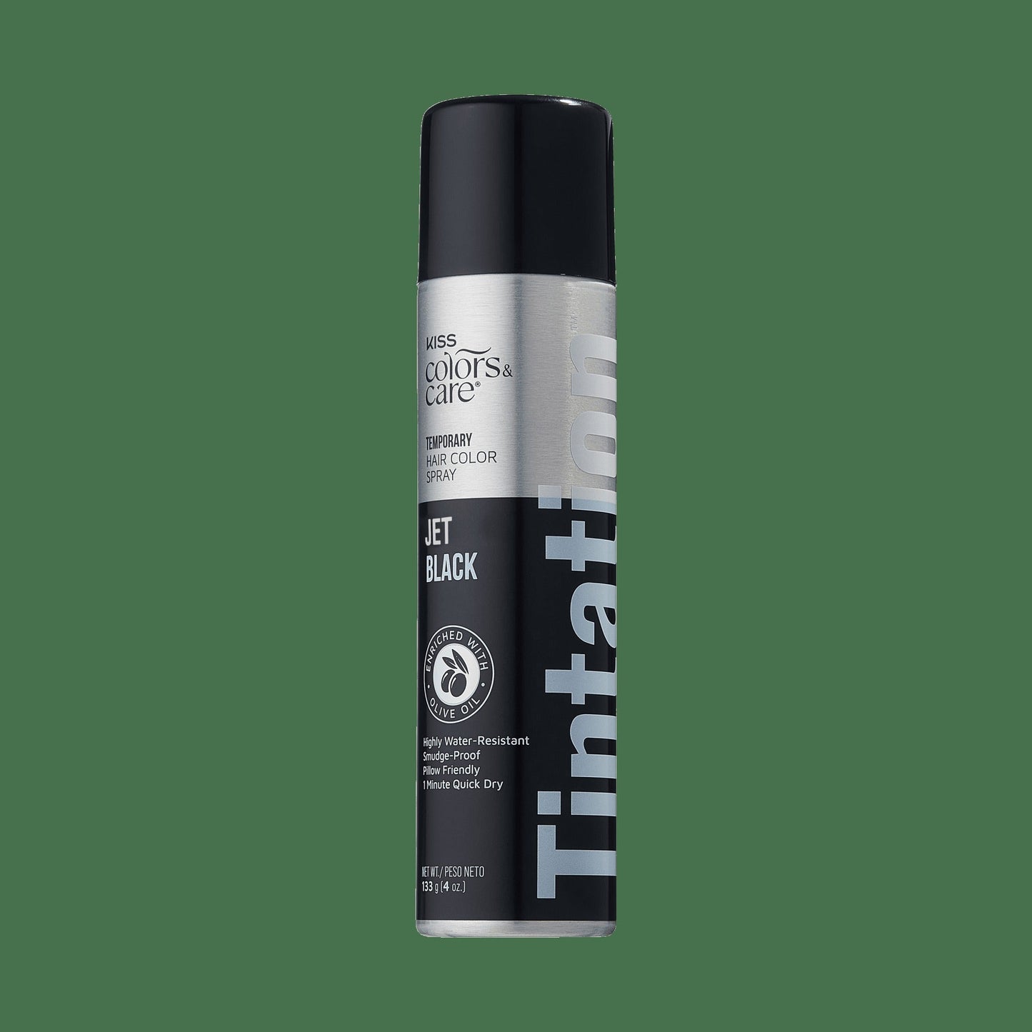 Kiss Colors & Care Tintation Spray Jet Black Bundle - 2 Pack