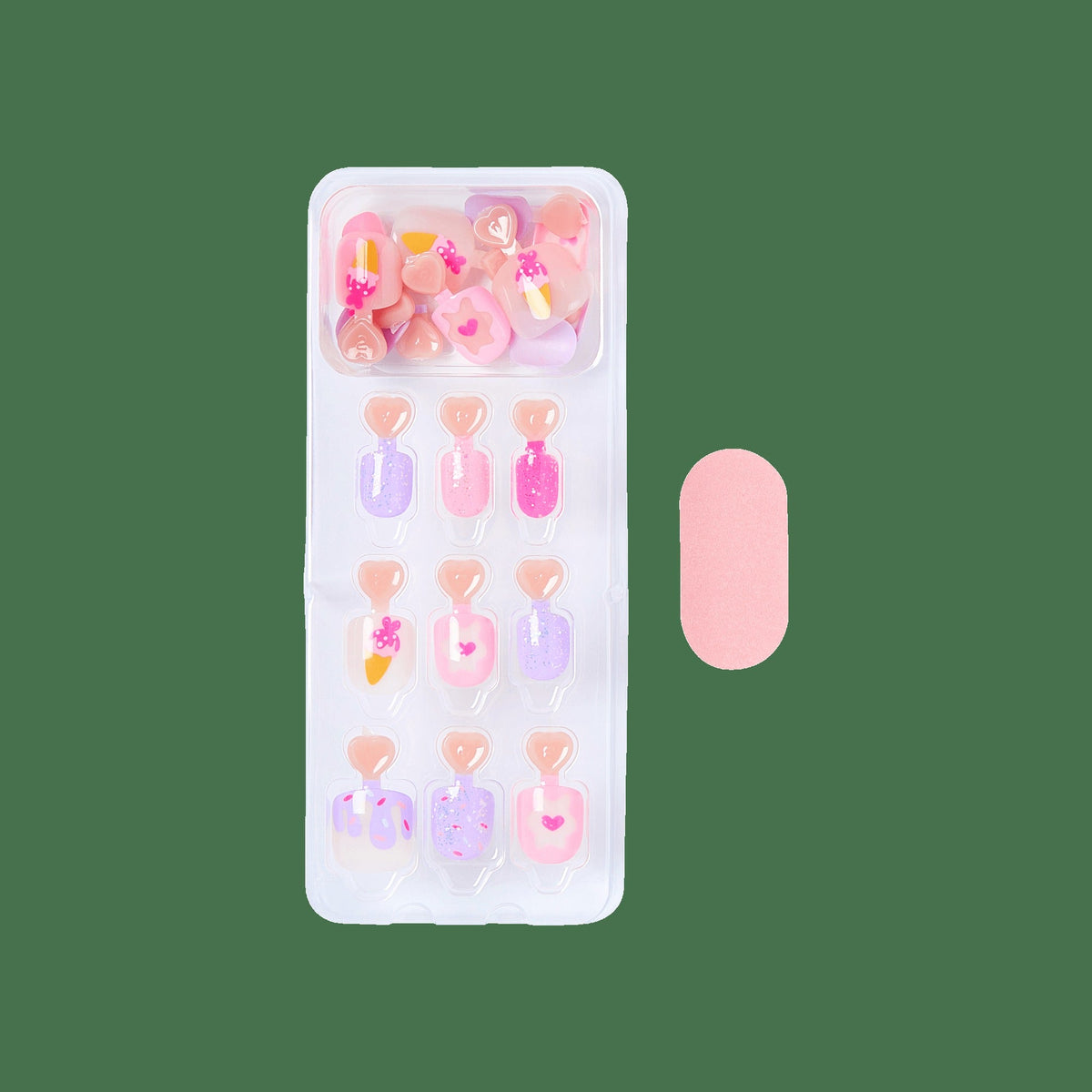 Impress Kids No Glue Fake Press On Nails - Fairy Sparkle | Design, Multicolor, Kids, Squoval, Manicure