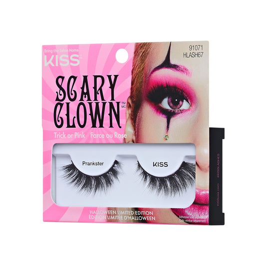 Kiss Halloween False Eyelashes - Prankster | 1 Pair, Strip Lashes, 12mm