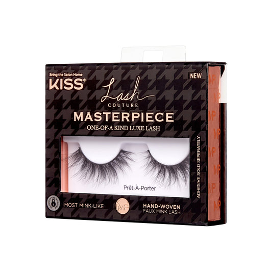 Kiss Lash Couture Masterpiece False Eyelashes - Pret-A-Porter | 1 Pair, Strip Lashes, 12mm