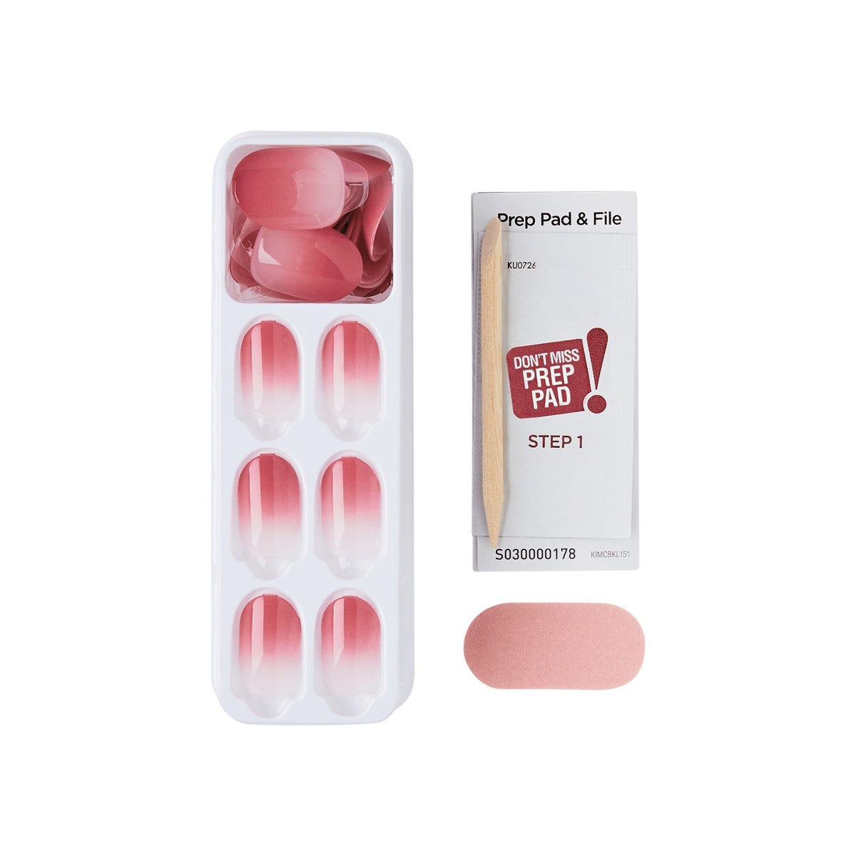 Impress Color No Glue Fake Press On Nails - Beat The Heat | Design, Pink, Short, Oval, Manicure