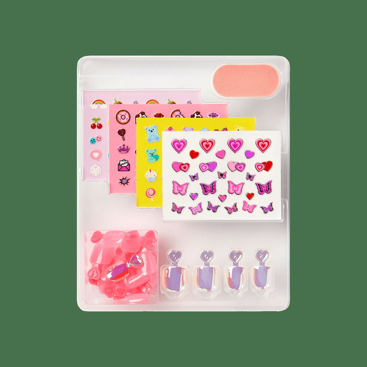 Impress Mini Nail Artist Kit No Glue Fake Press On Nails - Wannabe U | Design, Pink, Kids, Squoval, Manicure