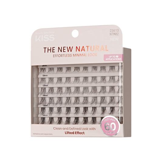 Kiss The New Natural Trio Lash False Eyelash Clusters, 60 Count - Nude Blazer | 60 Clusters, Cluster Lashes, 8mm-14mm