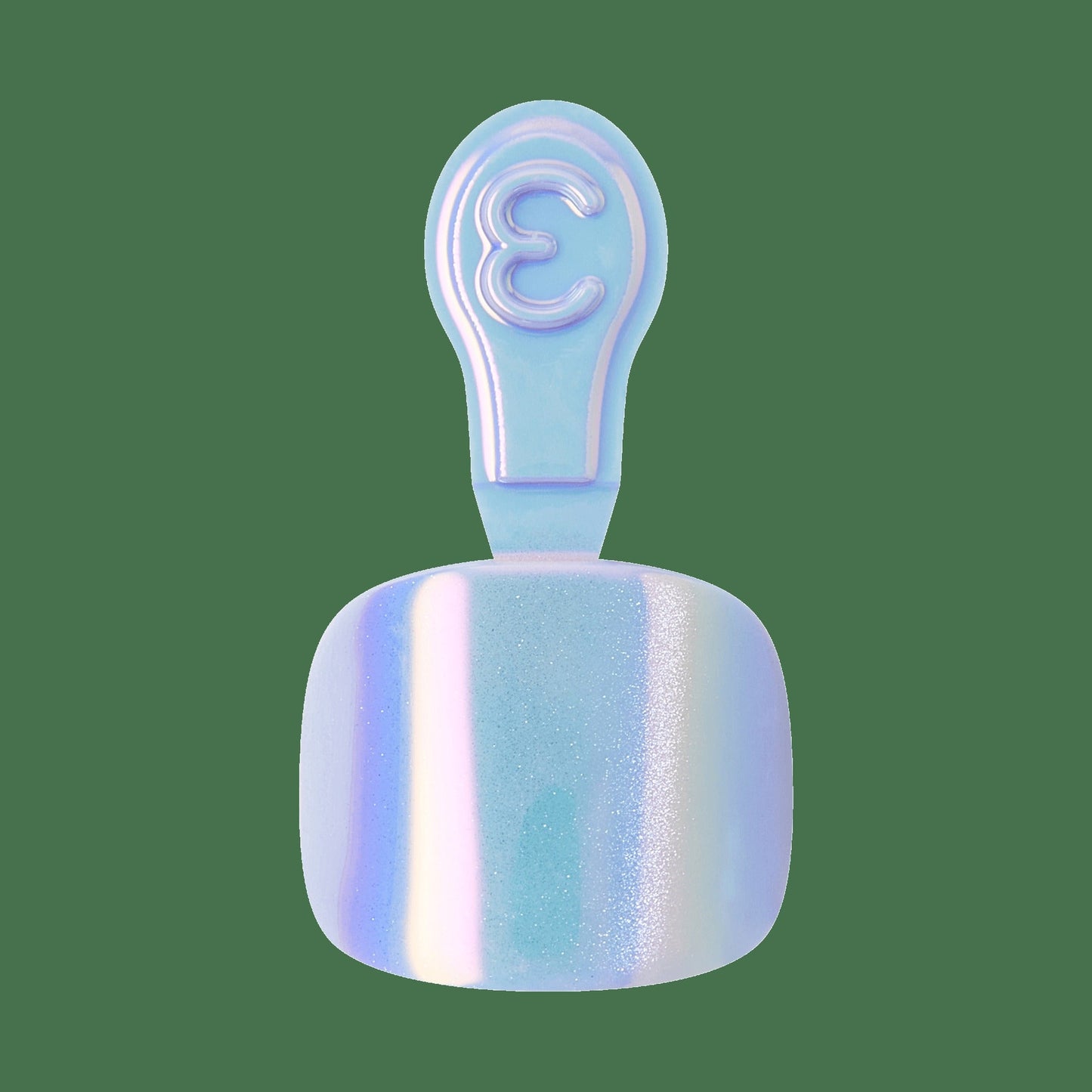 Kiss Core Magnetic Press On Fake Glue Toenails - Elation | Design, Blue, Short, Squoval, Pedicure