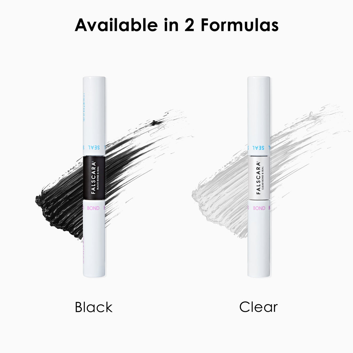 Falscara False Lash Bond & Seal - Clear | DIY Lash Extension Adhesive, Lash Bond, Two-Step Adhesive