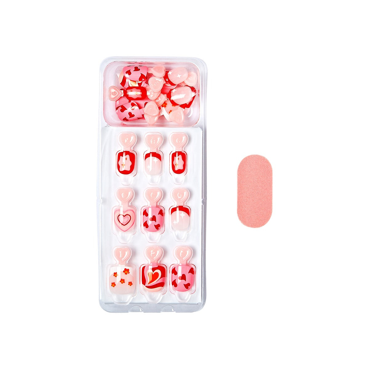 Impress Kids No Glue Fake Press On Nails - Playground | Design, Red, Kids, Squoval, Manicure