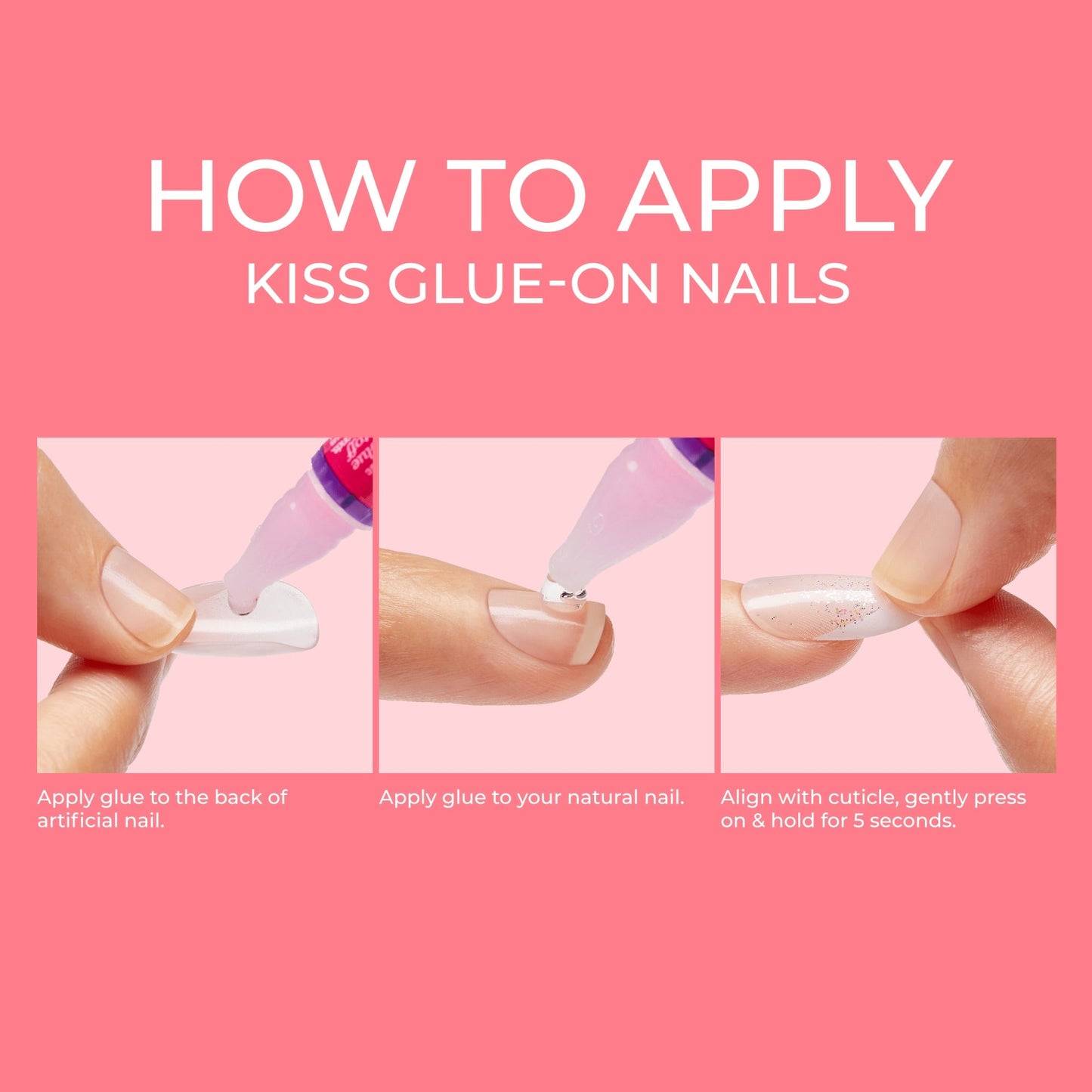 Kiss My Perfect French Press On Glue Nails - Jealous