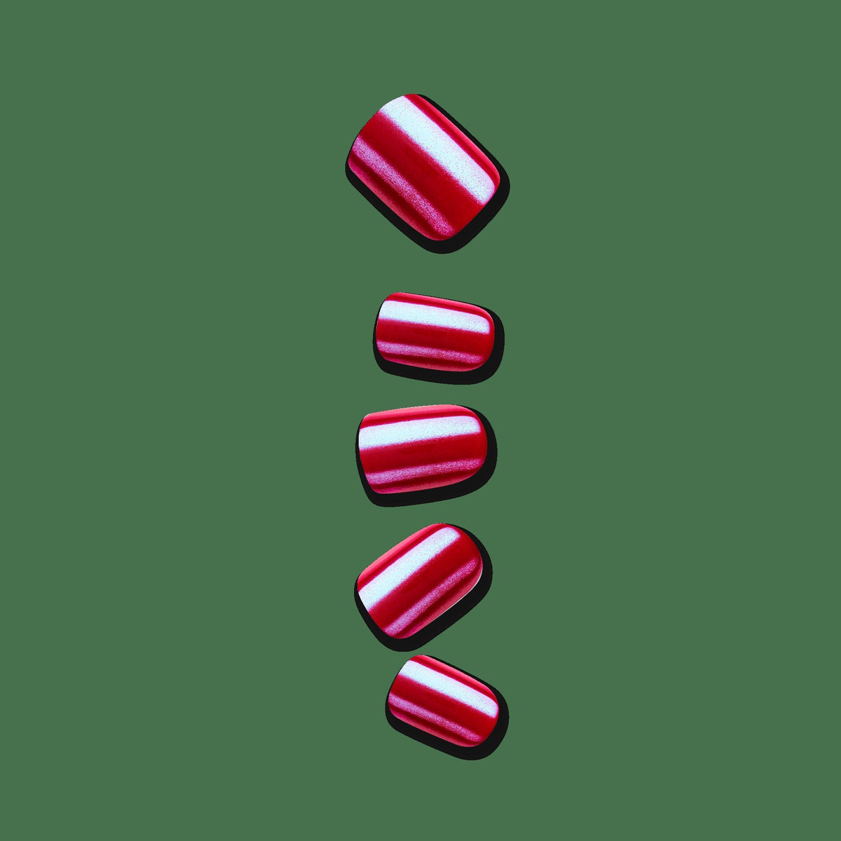 colorFX by Impress No Glue Fake Press On Nails - This City | Solid, Red, Short, Squoval, Manicure
