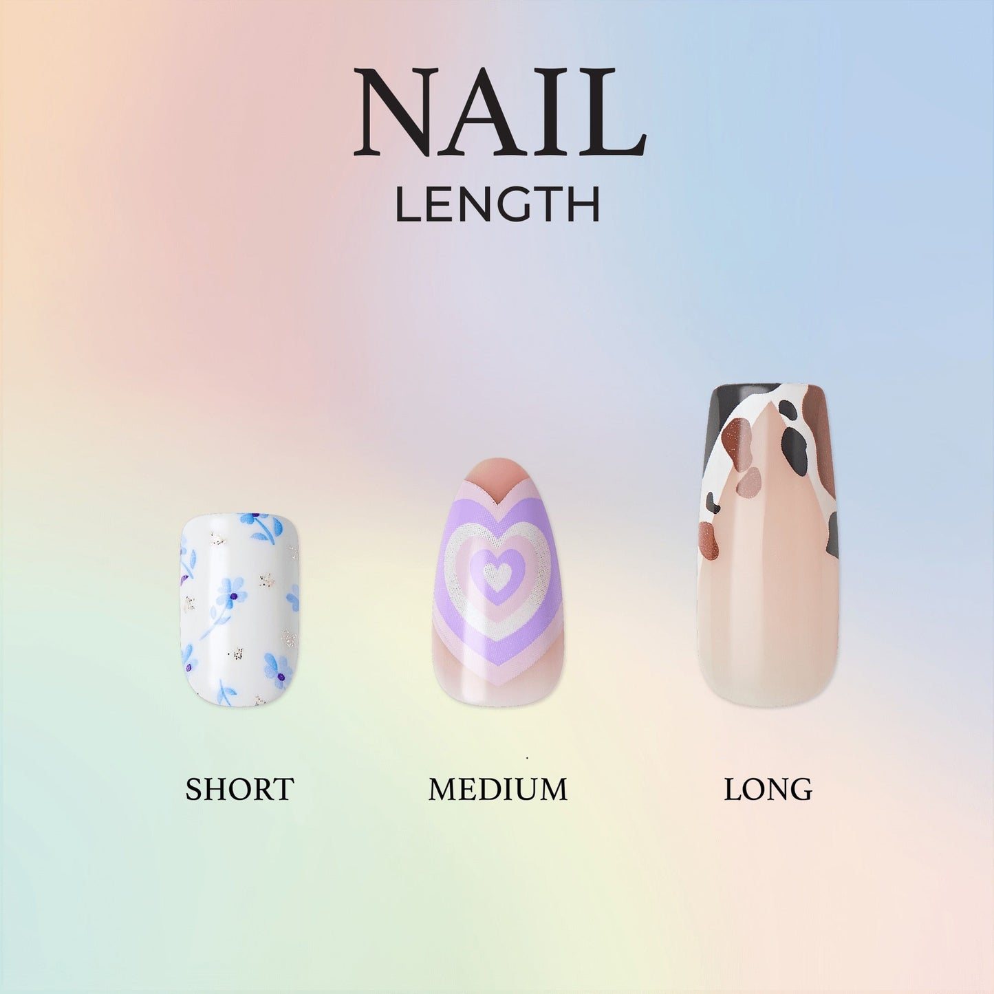 Kiss Voguish Fantasy Press On Glue Nails - Easy Love