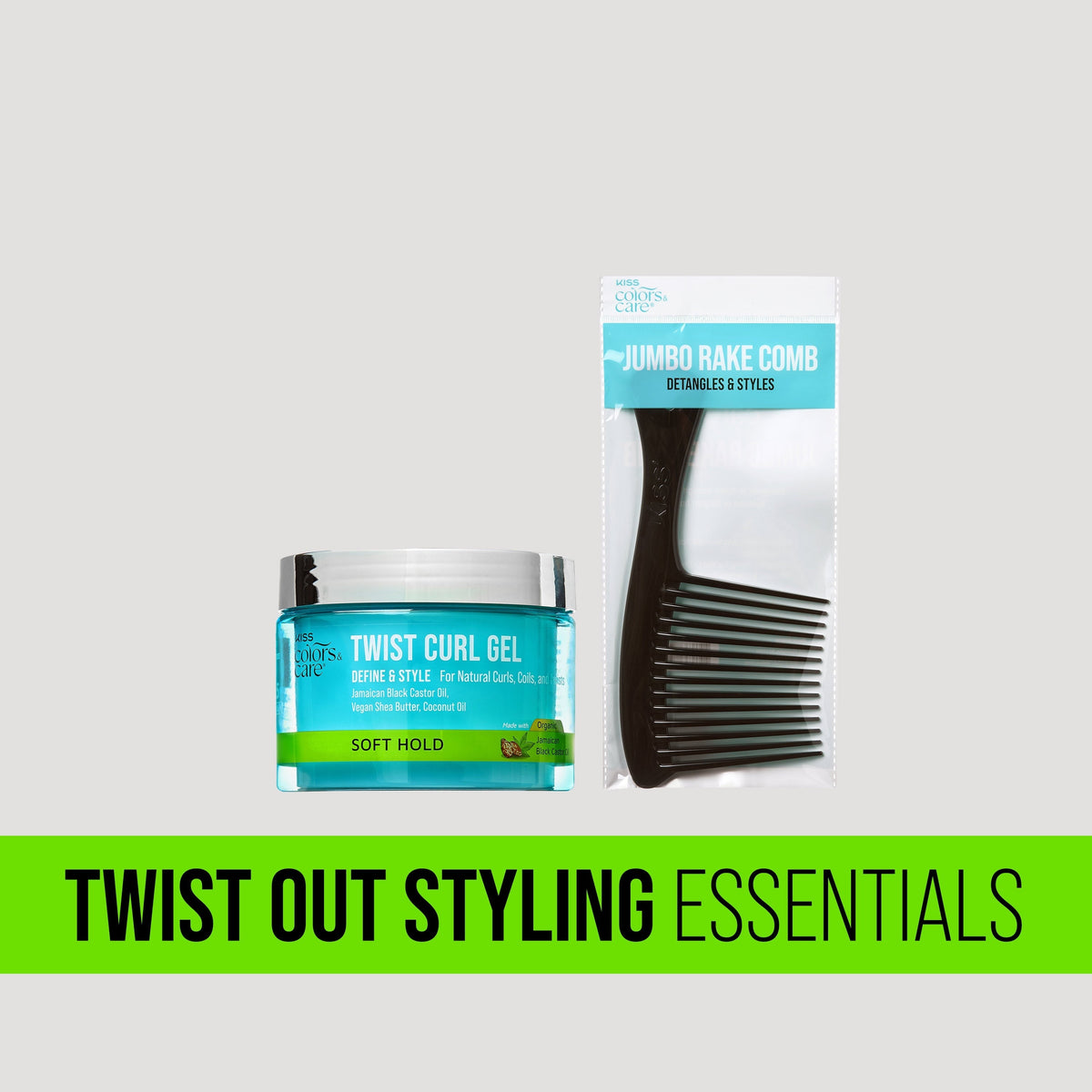 Kiss Colors & Care Twist Out Styling Essentials Bundle