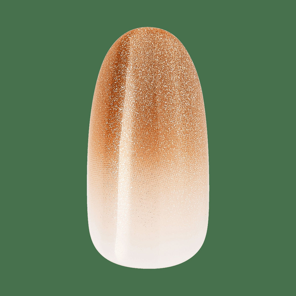 Kiss Nail Drip Press On Fake Glue Nails - Golden Laughter | 3D & Jewel Design, Metallic Gold, Medium, Round