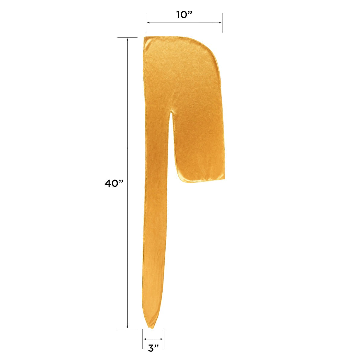 Kiss Colors & Care Power Wave Satin Durag - Gold | Silk Durag, Wave Cap, One Size, Hair Accessories