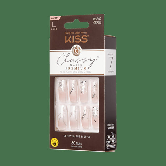 Kiss Classy Premium Press On Glue Nails - Stunning!